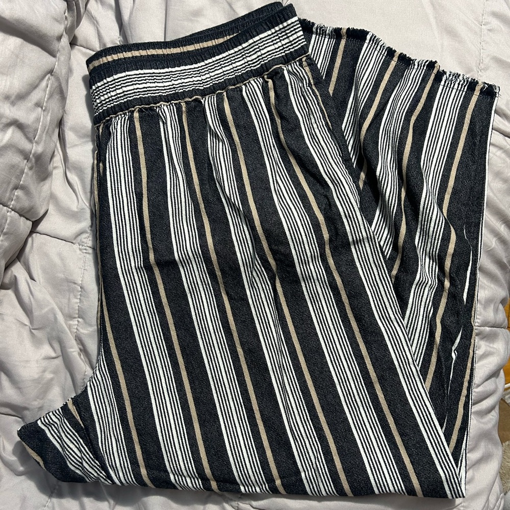 Relaxed Fit Cotton/Linen Pants. Beachy Boho. Comfy Summer Pants. Alfred Dunner